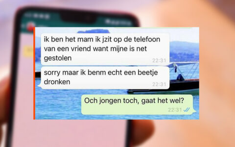 Dronken WhatsApp-oplichter probeert mama voor €3600,- op te lichten, maar dat laat moeders natuurlijk niet toe!