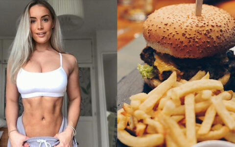 Strakke fitgirls en vette hamburgers blijken een perfecte combinatie (4)