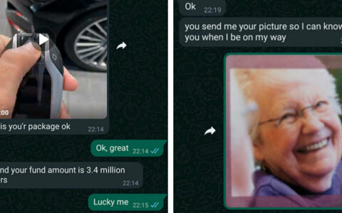 Nigeriaanse WhatsApp-scammer wordt heerlijk door "oma" in de zeik genomen